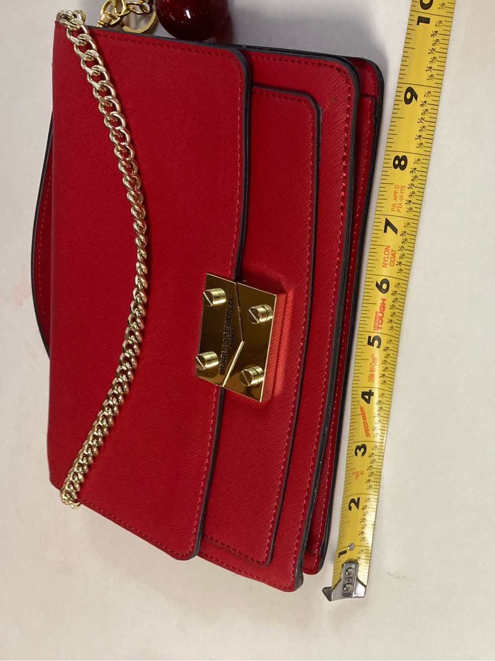 Karl Lagerfeld Red Envelope Purse - Picture 7 of 11